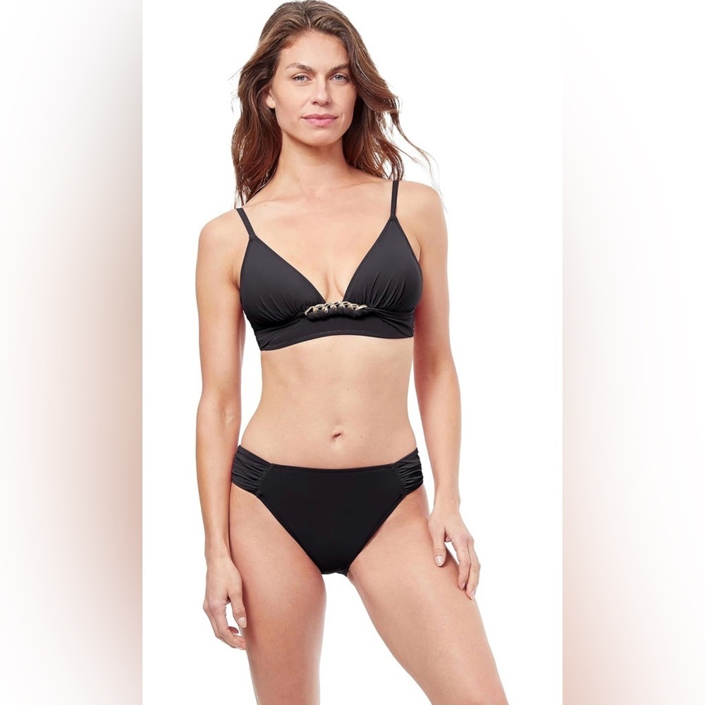 Profile by Gottex Plus Size Unchain My Heart Halter Bikini Swim Top